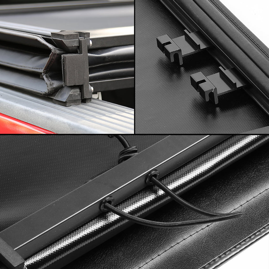 2019 2014 Adjustable Motoring 16 For 18 to 6.5' DNA -Fold 15 Soft Fleetside Tri Trunk 17 Cover toyota Tundra Tonneau Bed Top TTC-TRISOFT-057