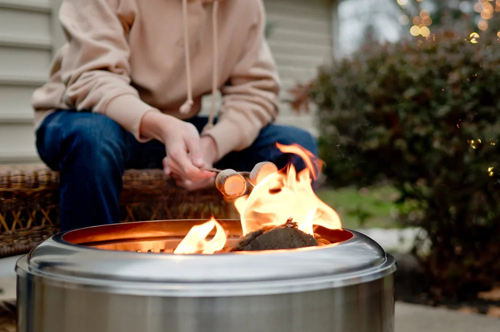 Fire Steel Stainless Smoke Pit, Duraflame™ 19" Low