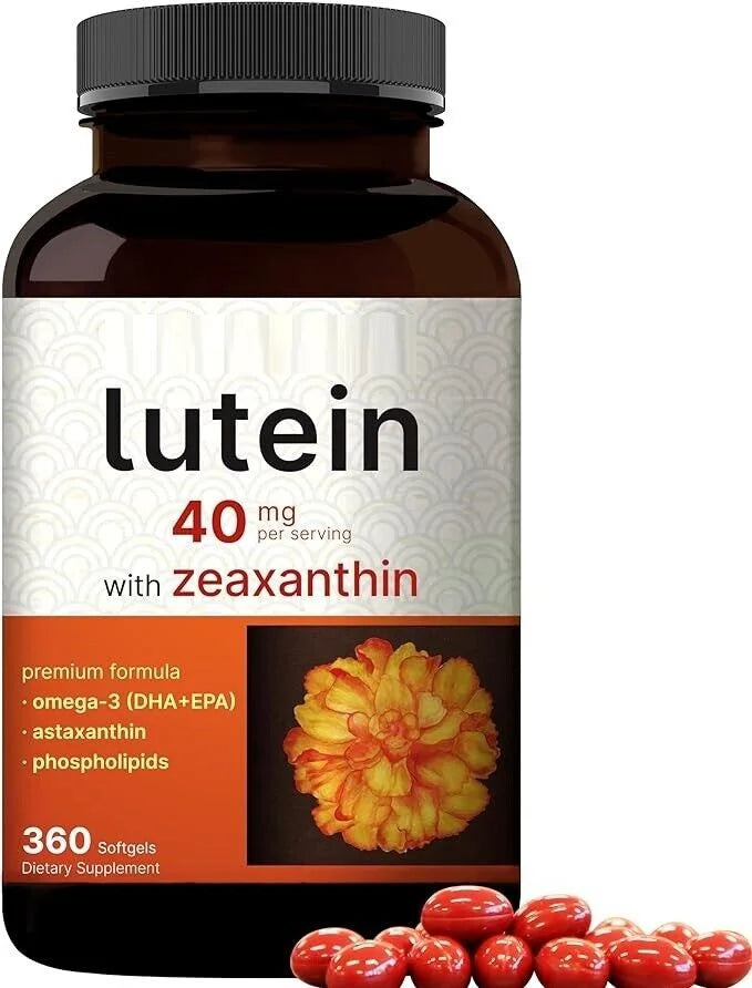 Lutein 40 mg with Astaxanthin/Phosphalipids/Omega-3/Krill Zeaxanthin 360 Softgels