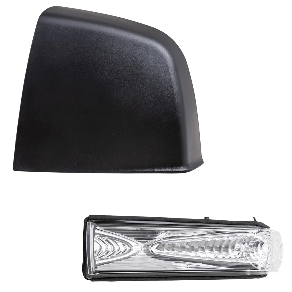 And Base/ST/Tradesman Signal Door 2015-2021 Light Driver Mirror Brock Aftermarket With Black Promaster City Cover Left RAM Textured Turn Compatible Set Replacement