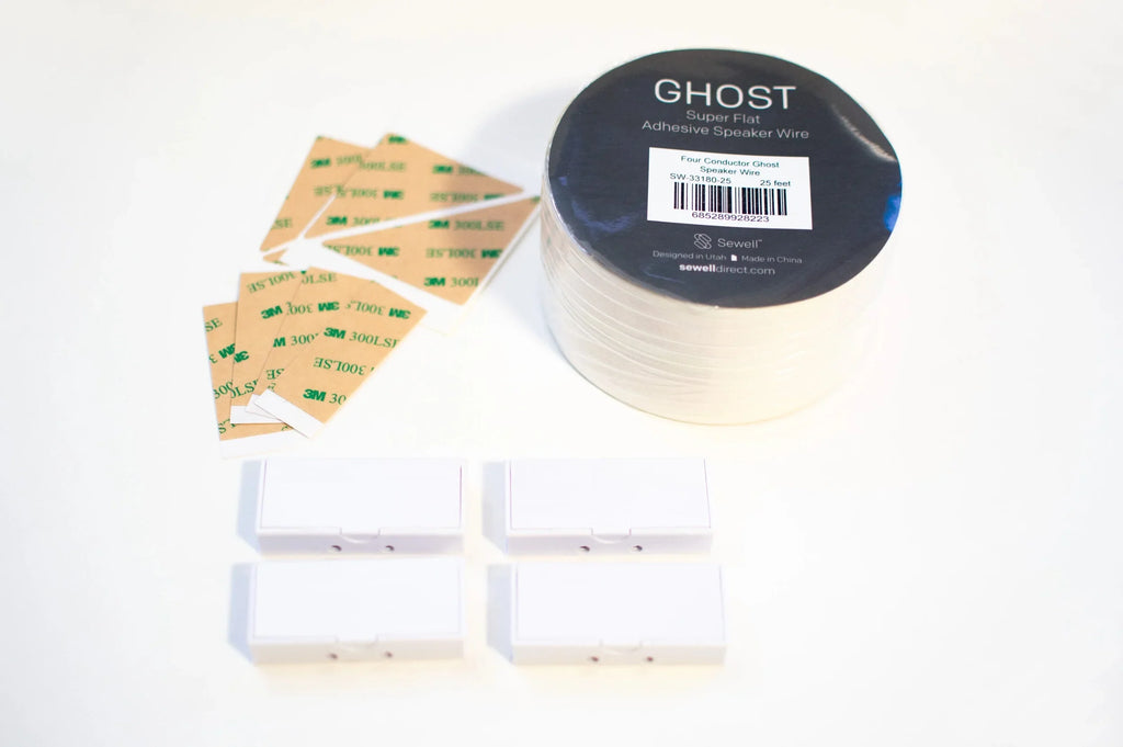 conductor), 16 Wire, Wire or Super Adhesive White Flat AWG 18 (2 conductor) 2.0, AWG Ghost (4