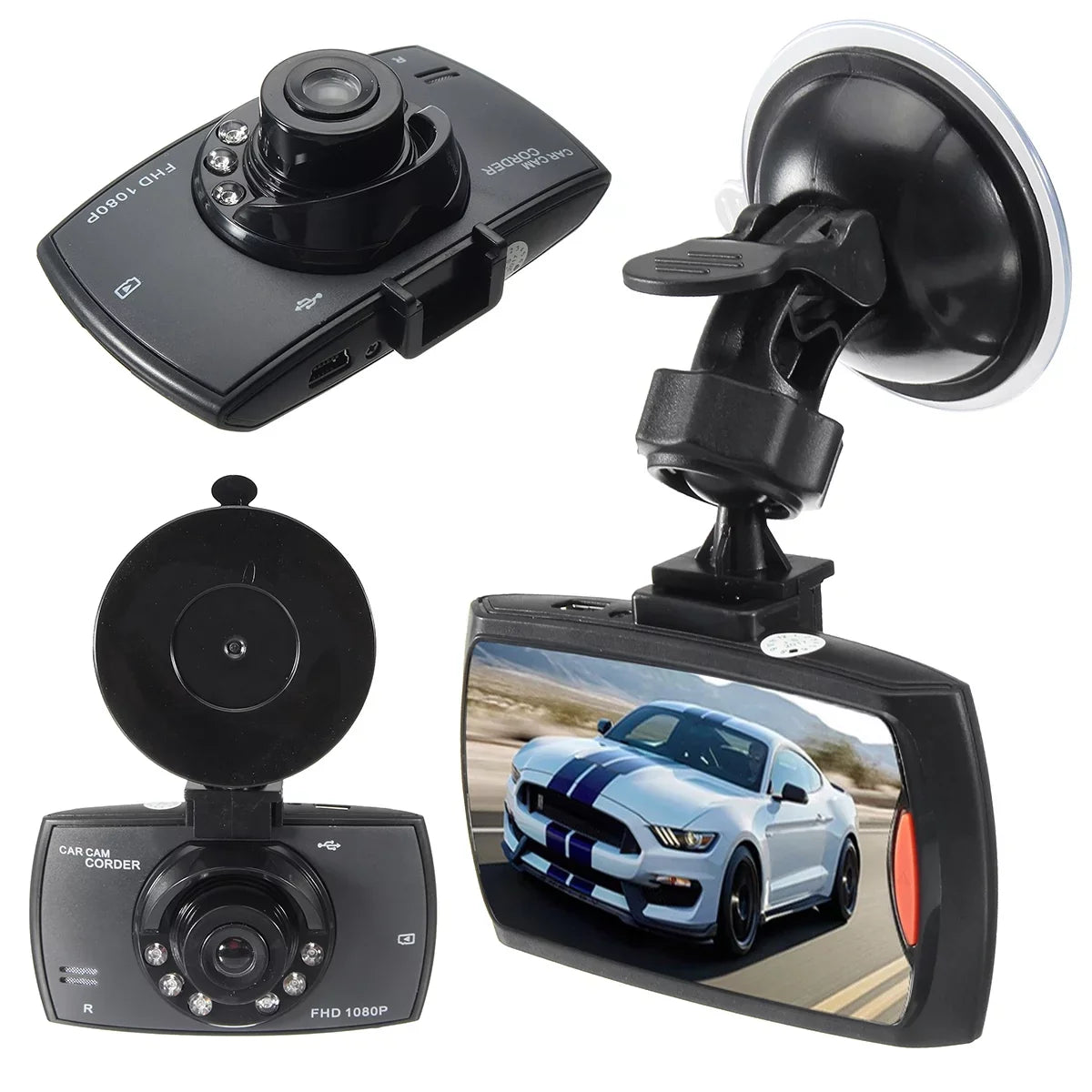 Night LED Video 1080P 6 DVR Camera Dash IR Lens Vision Cam Recorder Dual
