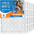 AIR. FPR Made MPR 11 Filter Filter Pleated Air 1000, to FILTERS 14x25x1 Filters CLEAN HVAC MERV AIRX by 14x25x1 USA MPR WICKED 6 7 Air Conditioner Pack & Premium Furnace 1200 Electrostatic Comparable