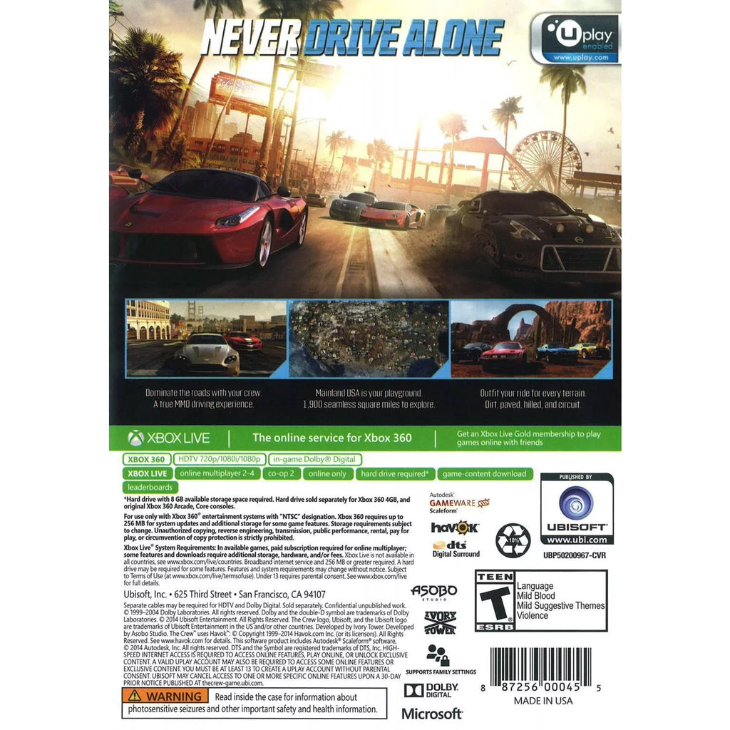Ubisoft, XBOX Crew, The 887256000455 360,