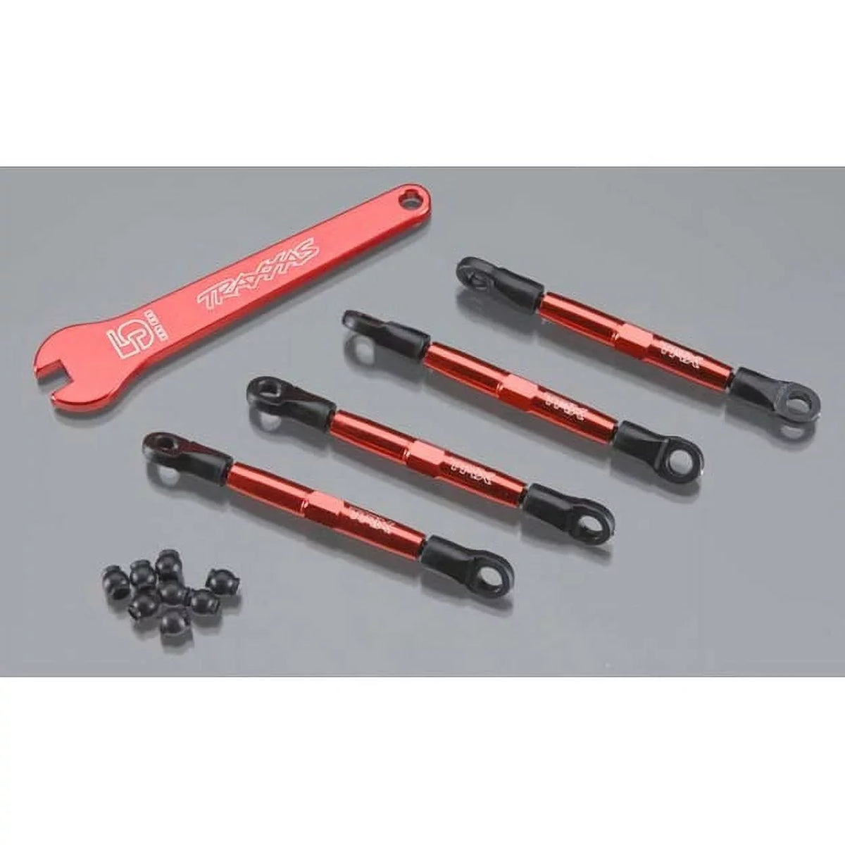 Links Traxxas (Red) (Front/Rear) Toe Aluminum (4)