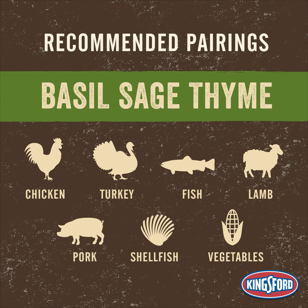 Sage, Flavors Charcoal Kingsford and Oak Thyme, Briquettes Basil, Signature 8 lb with