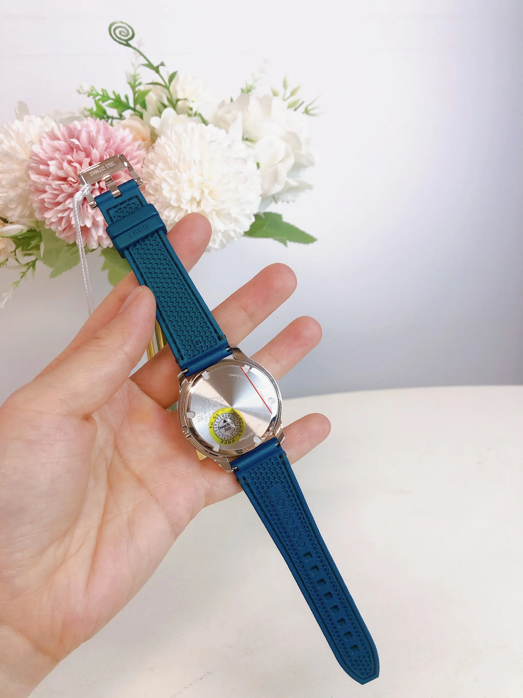 3600715 Watch Green Dial Movado Strap Women Bold Swiss Silver Silicon