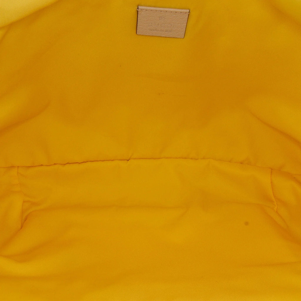 Yellow Belt (New Bag Defects) Unisex For Pre-Owned Love Fabric Authenticated with Nylon Blind