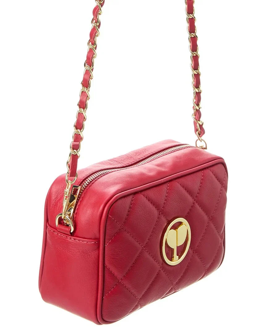 Red York Leather Persaman Quilted Crossbody, New Ophelia