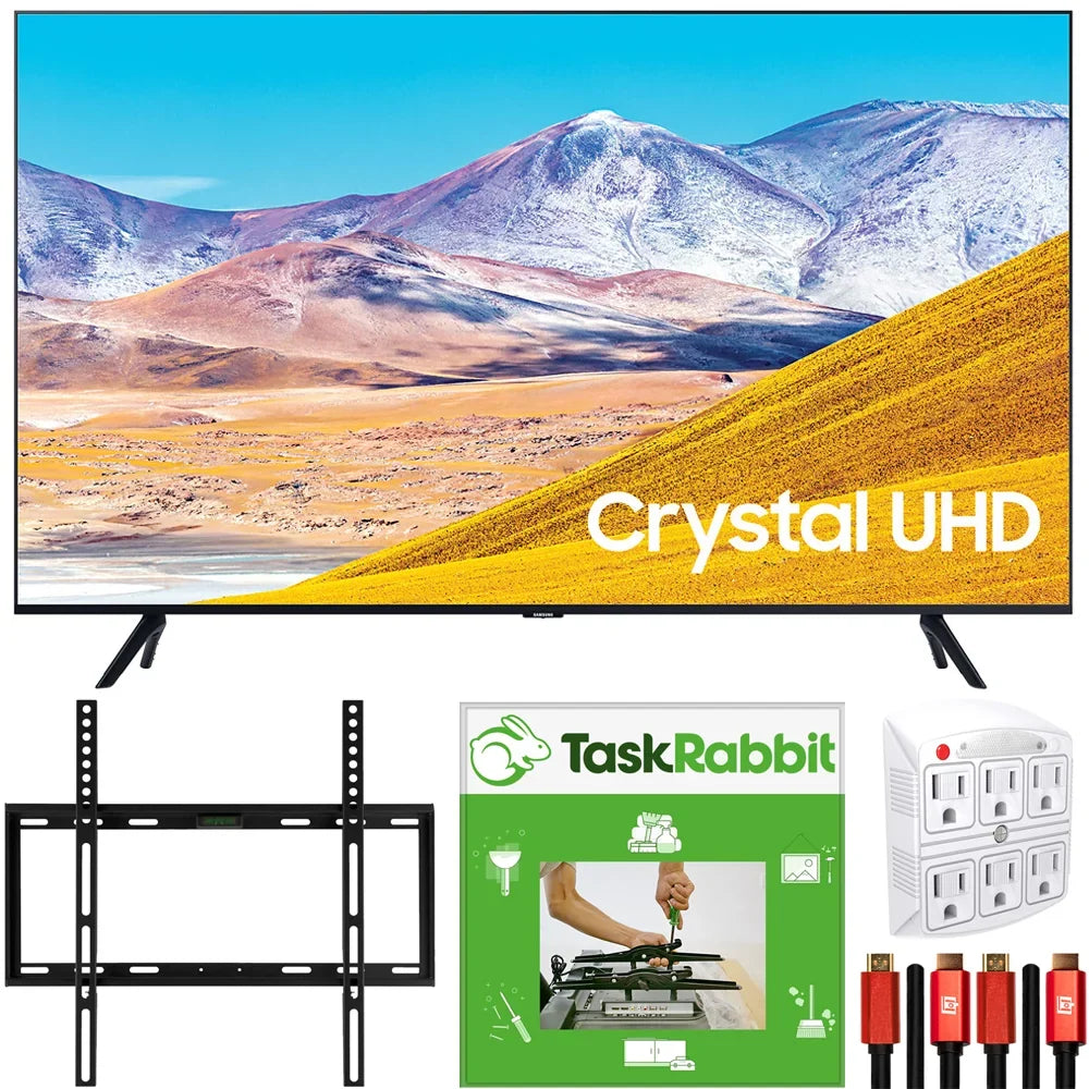 Processing 4K + Deco Model) (2020 Gear Ultra LED Mount with Bundle + TV Adapter HDMI Crystal HD UN85TU8000 Surge Smart Services 85-inch 4K Wall + Installation Cables TaskRabbit
