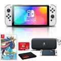 White with OLED Sword, Pokemon Nintendo Card, 128GB Switch and More