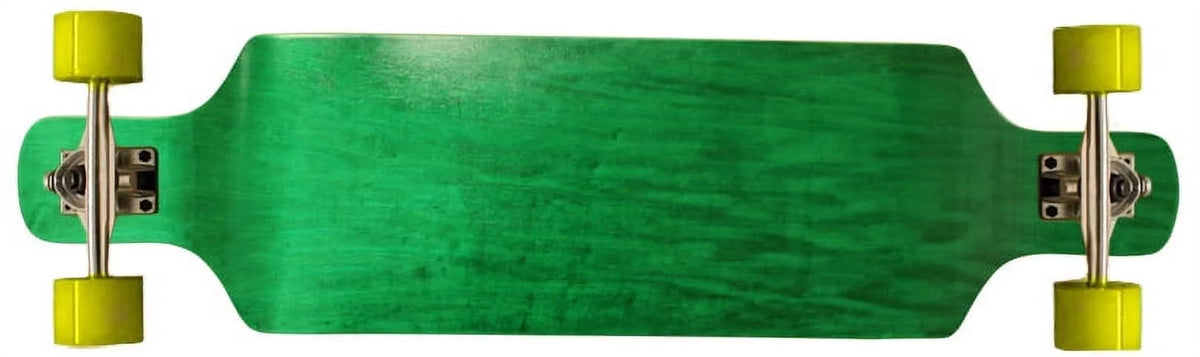 Maple 9.4 Longboard Complete x Symmetrical Drop 38 Green Down Concave Shape