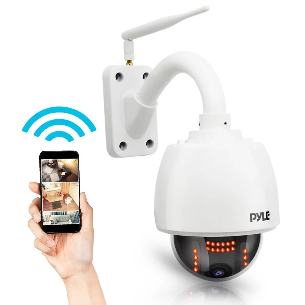 SD PIPCAMHD47.5 exterior WiFi Built in 32g Optical 4x Hi-Res PYLE Weatherproof Camera Cam - Zoom HD - IP with
