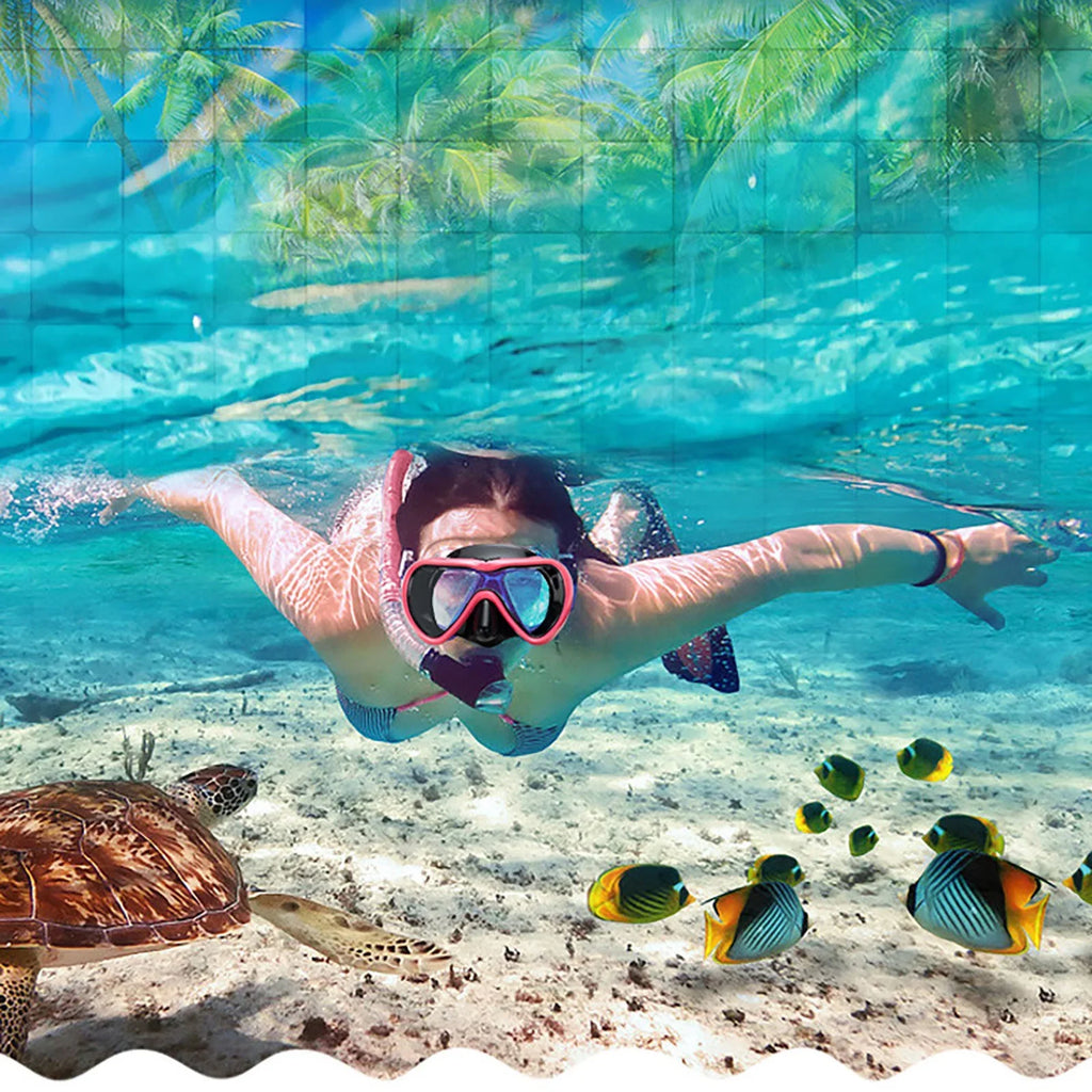 Single Face Snorkeling Adult Diving Silicone toughened Frame Swimming Goggles YHAIOGS Goggles Glass Large Lung Lens Divingmask Diving Deep