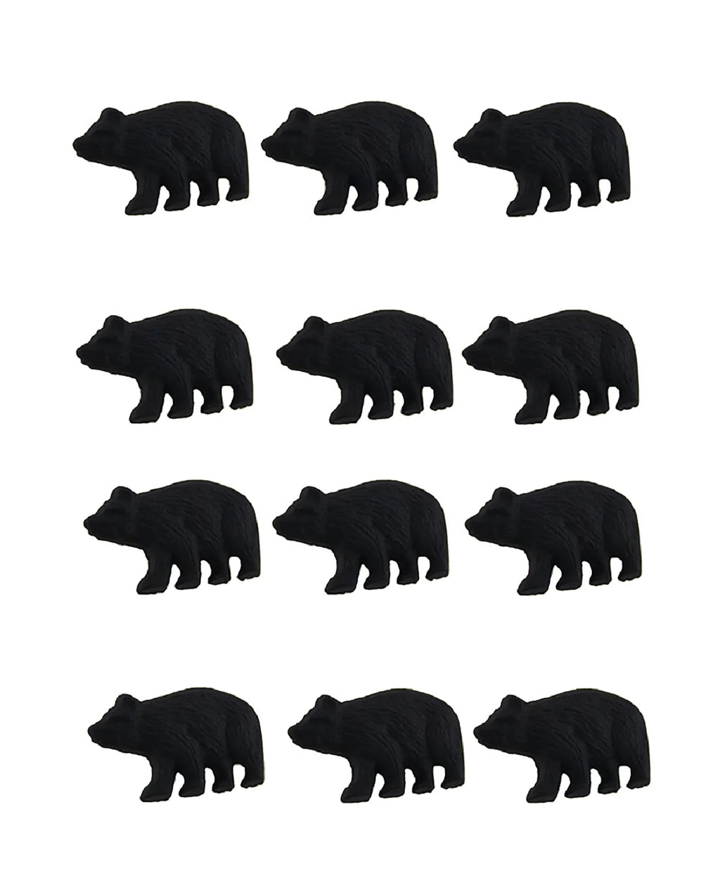 Forest Set Knob Cast Black of Iron Bear Drawer Cabinet Pull Zeckos 12