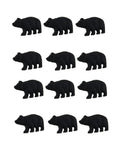 Forest Set Knob Cast Black of Iron Bear Drawer Cabinet Pull Zeckos 12