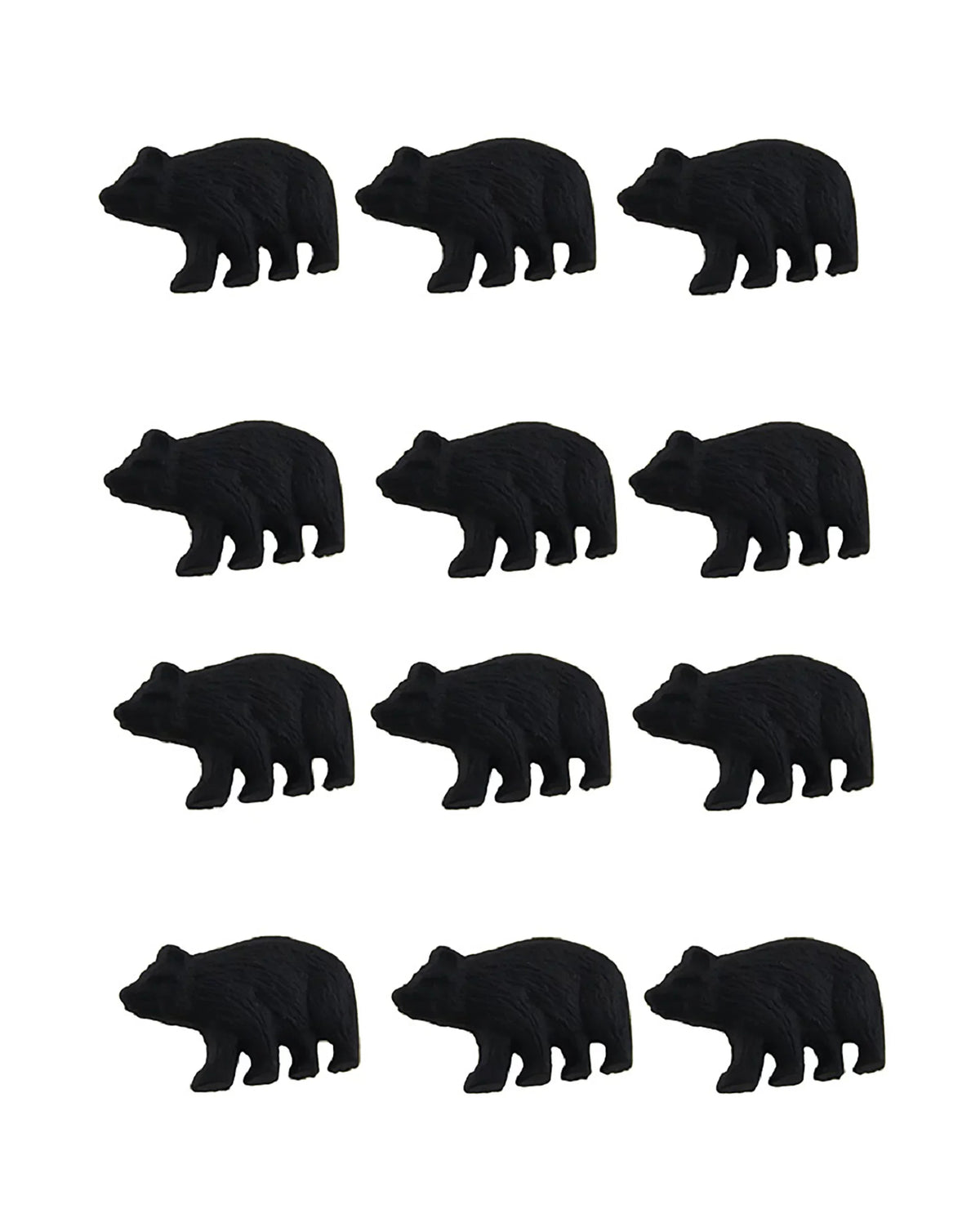 Forest Set Knob Cast Black of Iron Bear Drawer Cabinet Pull Zeckos 12