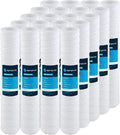 (Case Micron Polypropylene liquid Filter 20x2.5 20) SP-CW50-20 String-Wound SWC-25-2050 50 Cartridge of Sediment SpiroPure