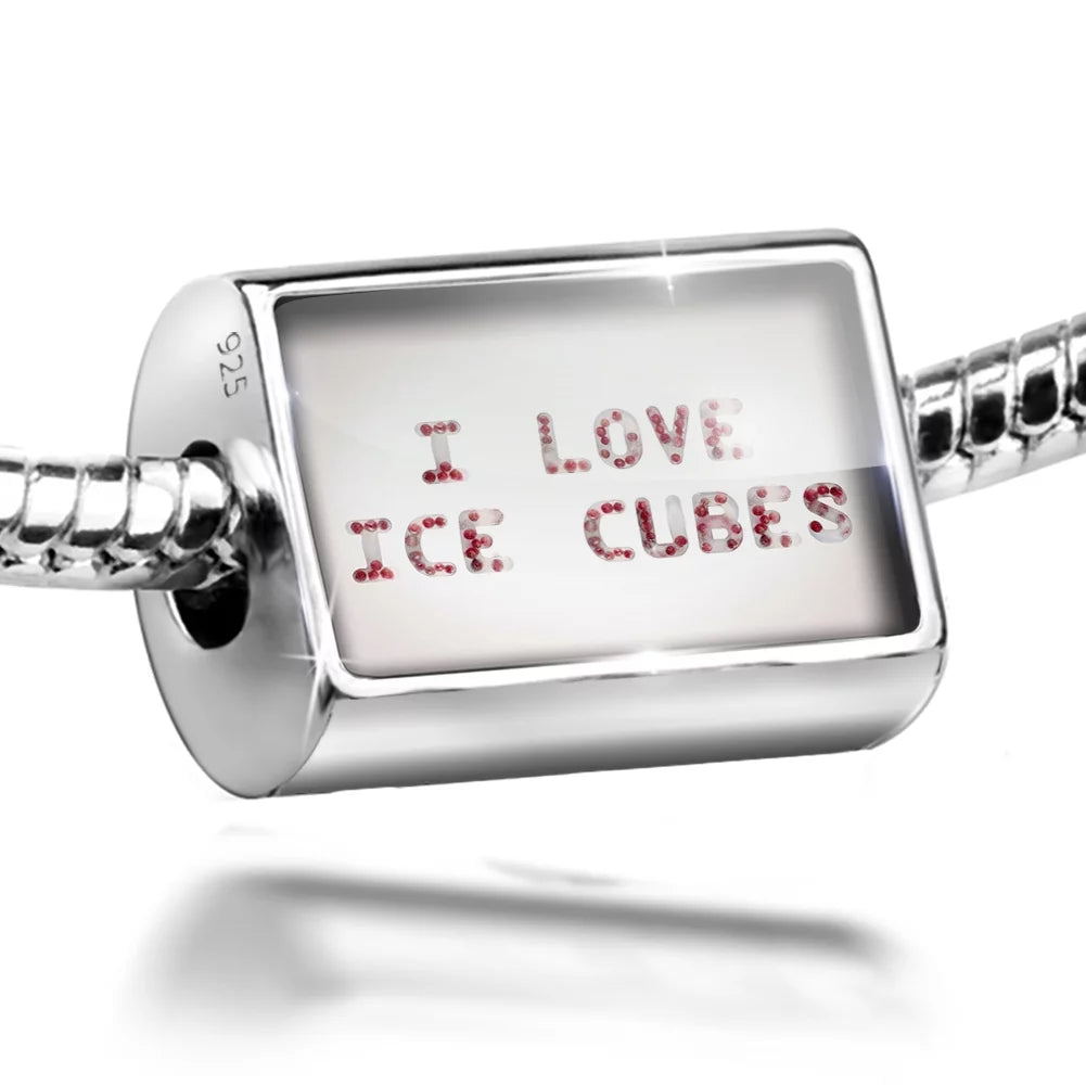 Sterling Ice I Charm Silver 925 Berry Love Cubes Neonblond Frozen Bead Ice