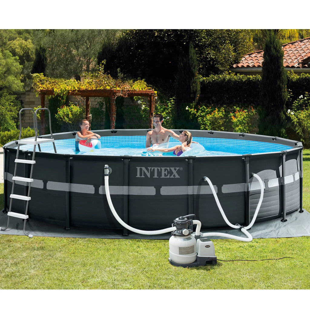 Above 52" 18' Ultra with x Pool Ground & Pump Set Intex Vacuum Robot XTR