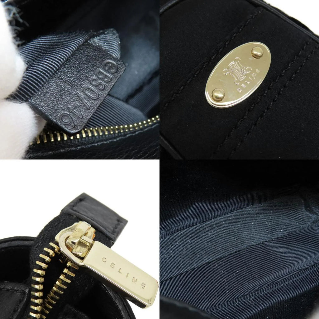 satin Pre-Owned CELINE boogie Celine handbag bag (Good) ladies