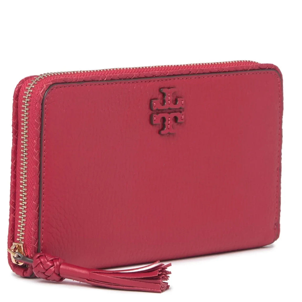 Around Royale) Taylor (Kir Burch Pebbled Continental Leather Zip Wallet Tory