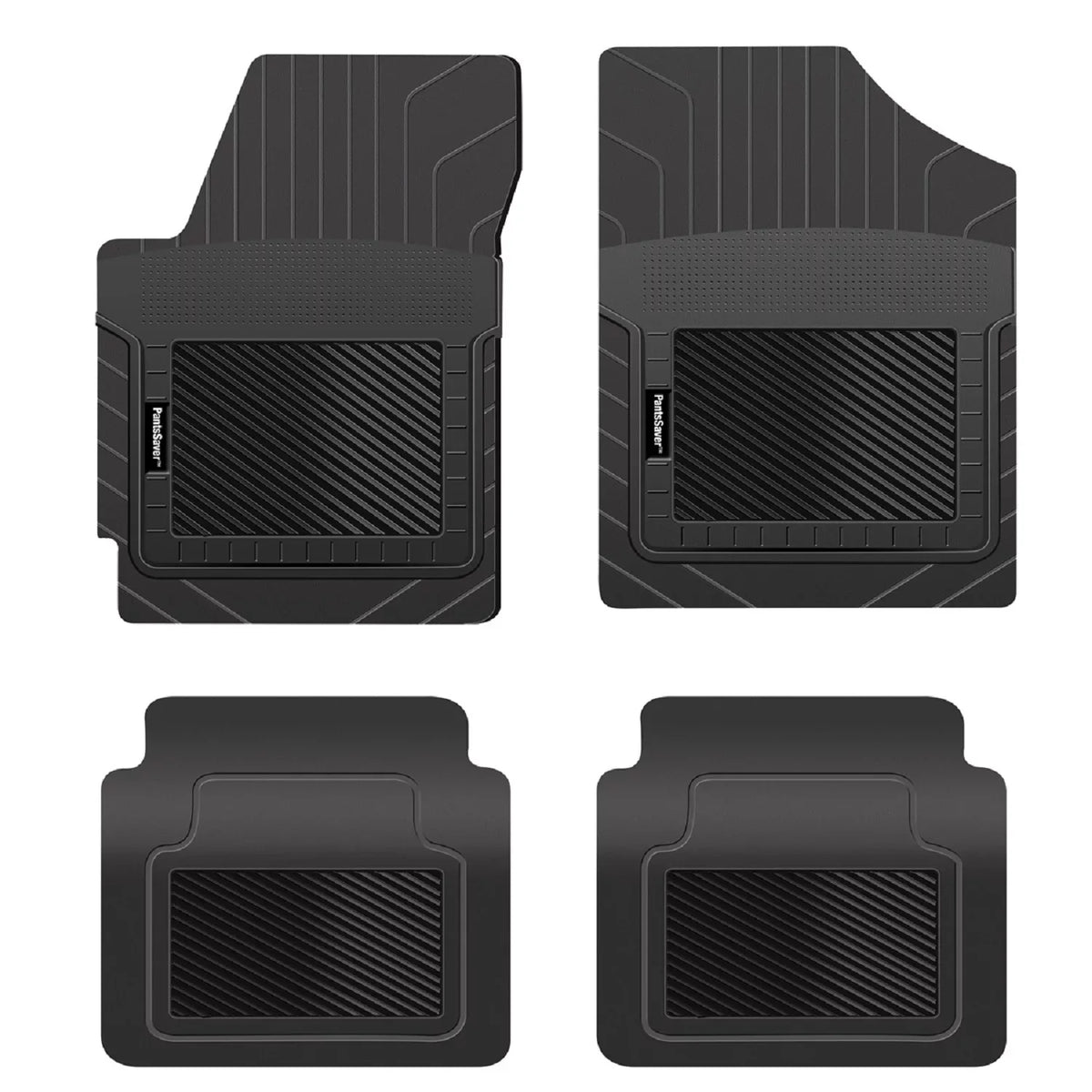 Protection All for Mats (Black) Piece PantsSaver Set Floor Fit climate 2018-2023 Hyundai Custom -4 Kona