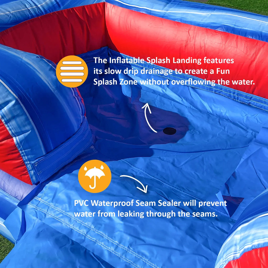 House Slide (with Pirate Commercial Kids JumpOrange Bounce Adults and for liquid Blower) Ship Grade