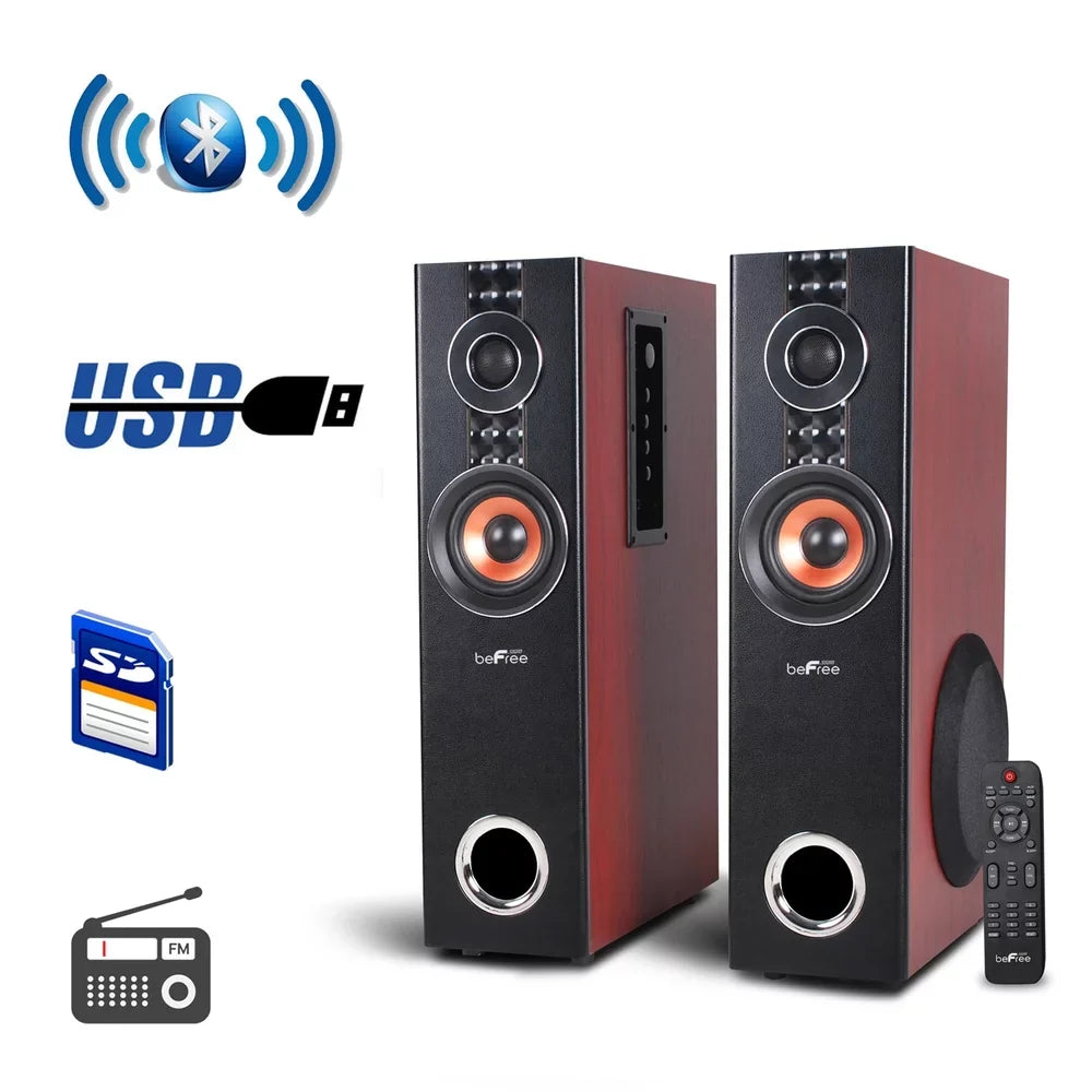 Channel - Bluetooth 2.1 Surround Speaker Sound Sound System Wood beFree