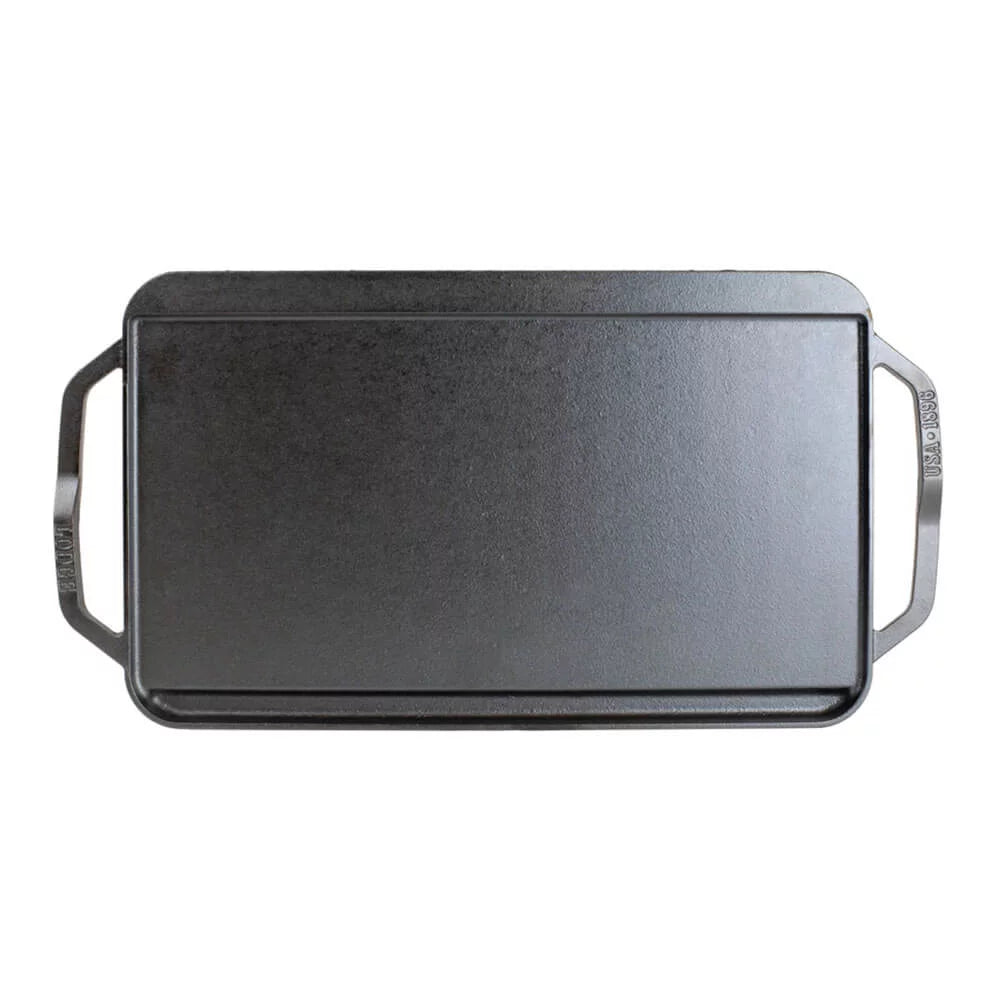 Double - Cast or Lodge Fire Open Reversible Iron Grill, Stovetop, Collection Cast Oven, Iron Iron Cast Chef & - Burner Handles for Flat Griddle Skillet Grill/Griddle Grill with