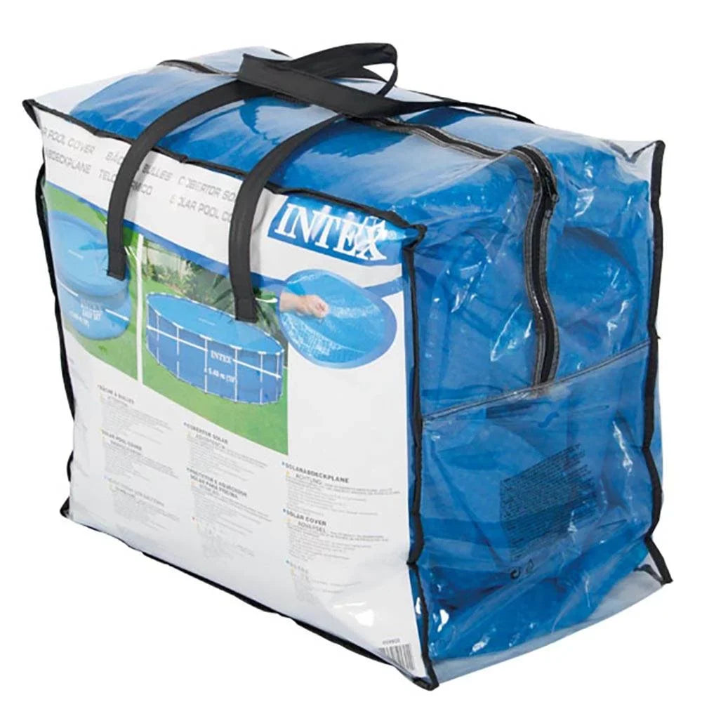 Above Ground Metal Inflatable Frame Intex Pool & x 18ft Round Ladder, Pump with Cover 48in