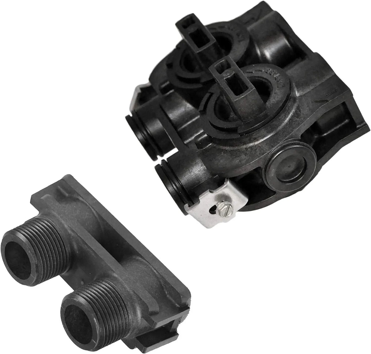 Whole Resin,1" Pro cubic Fine Tanks Mesh Iron Connection, Black 2 64k Foot with liquid and Plastic MNPT Softener Home AFWFilters