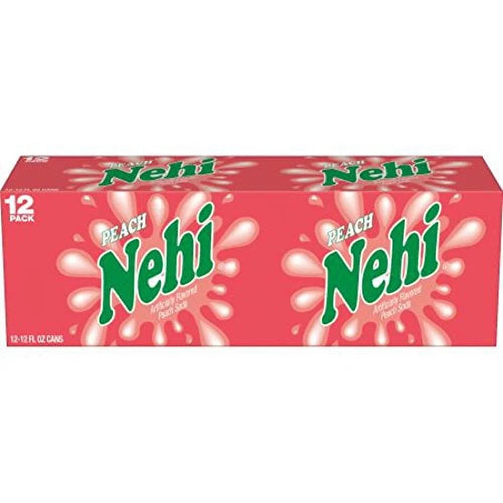 (24 Cans) Peach Ounce Nehi Soda, 12