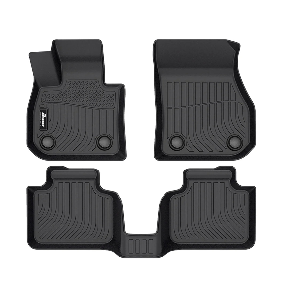 Set 3D Mat Black Interior Tray All Floor Floor Trunk Trunk Car Rear Mats Cargo + Motorsports X1 climate with TPE 2023-2024 Anti-Slip Accessories Compatible Full U11 Liners Ikon Waterproof 4PC Mats