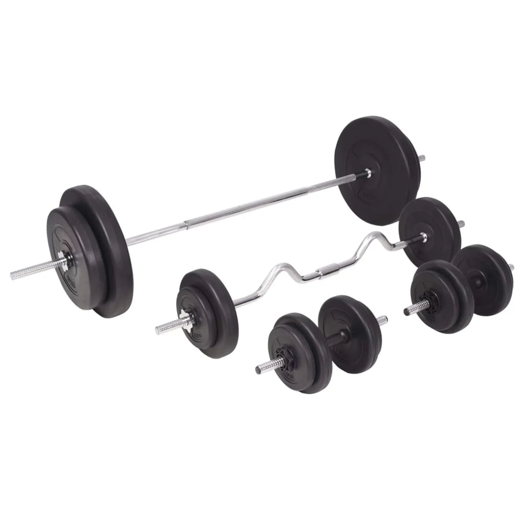 and 198.4 Barbell Tomshoo lb Set Dumbbell
