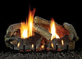 VF Glaze 30" LP Oak Burner, Logset IP Stacked with Slope Aged