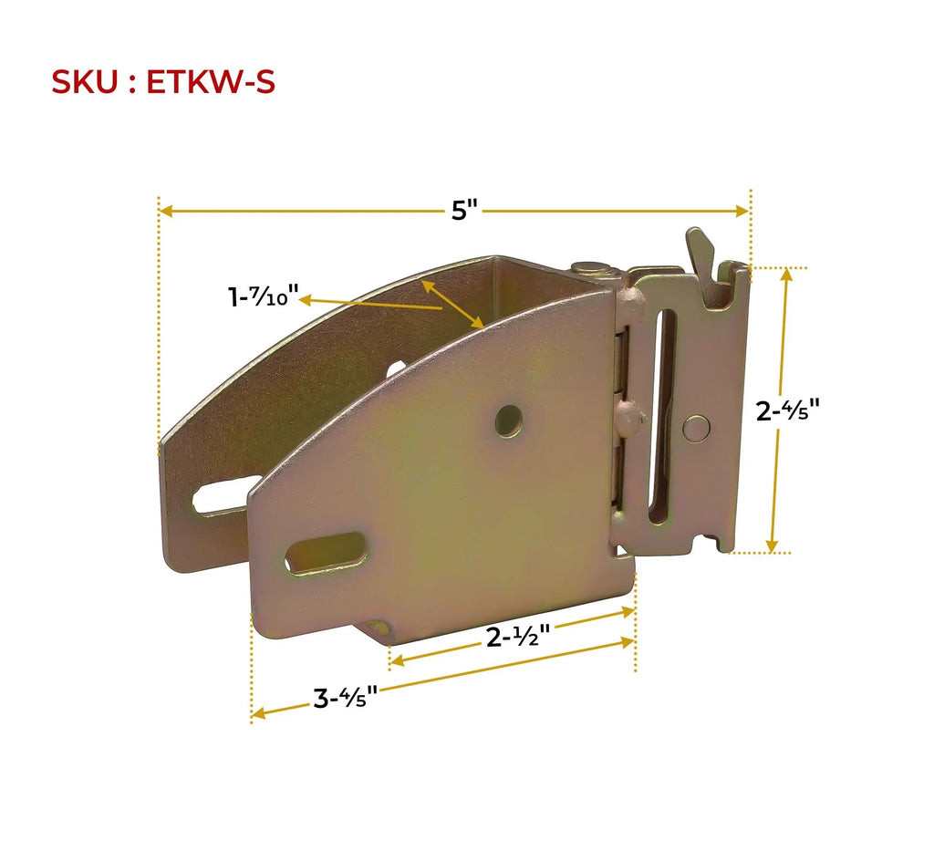 Bracket in Socket Rail Wood Fitting Shelf 2x4 E & Wood Truck, Hinge Trailer, Van for - Brackets Beam & Rotating 2x6 (4 Cargo, Pack) w/ E-Track Beams Track Enclosed E-Track Accessories - System