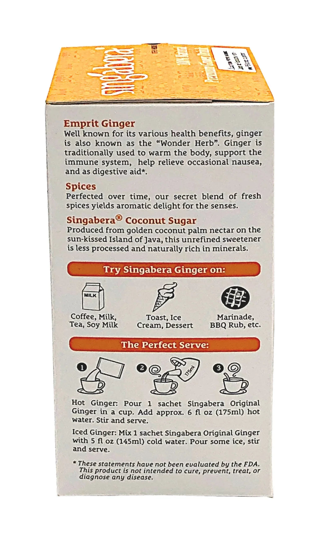 3 Singabera Original Ginger of Pack Drink,