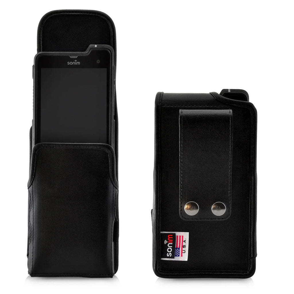 Black XP8 Radio CERTIFIED Sonim Phone IS Holster Vertical C1D2 Belt Case Clip