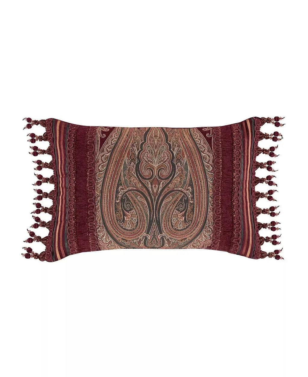 23″, Red Rousseau York x Pillow, 15″ New Queen Decorative J Boudoir