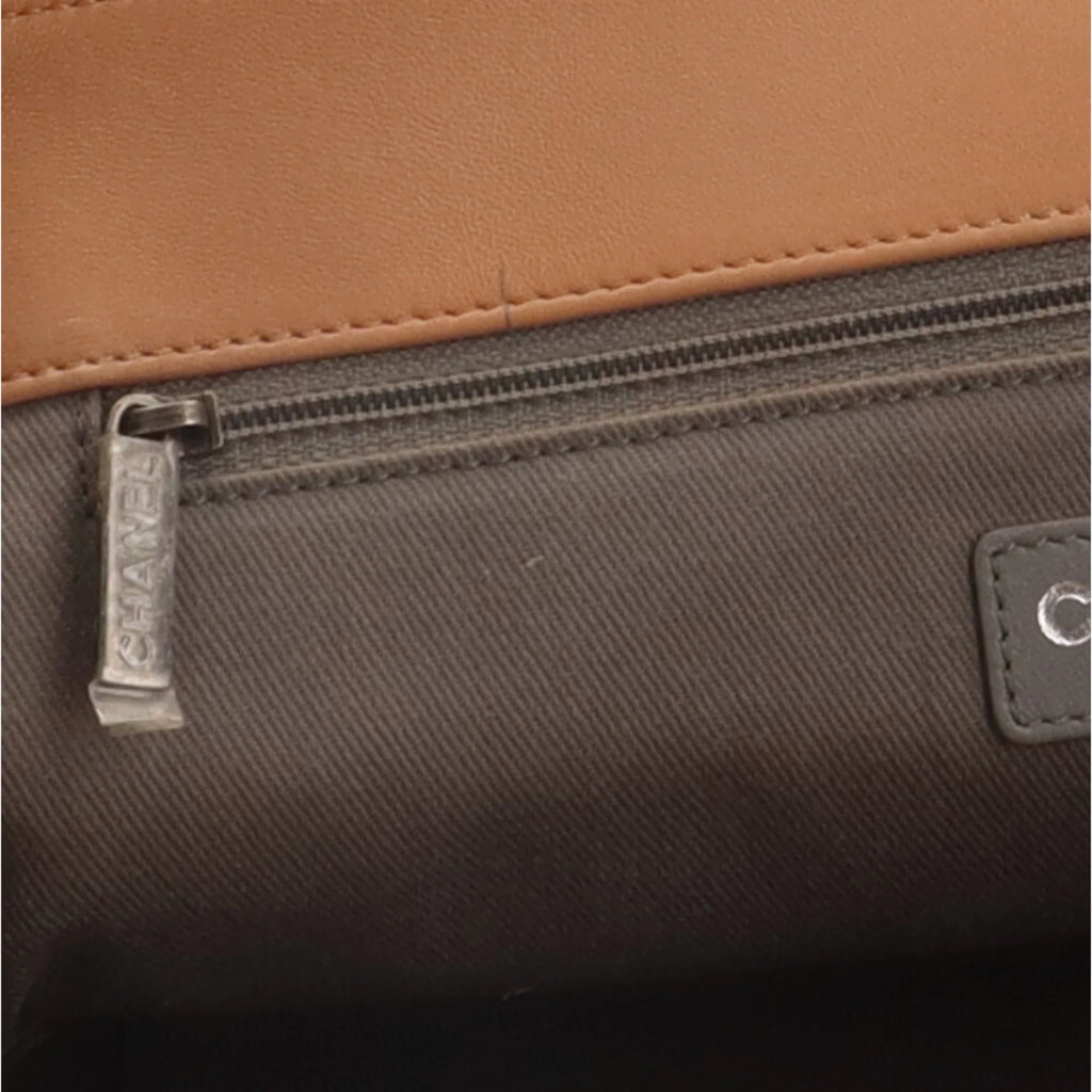 Ladies Leather (Good) Pre-Owned Shoulder Beige Boy BRB10010000013292 Chain Bag