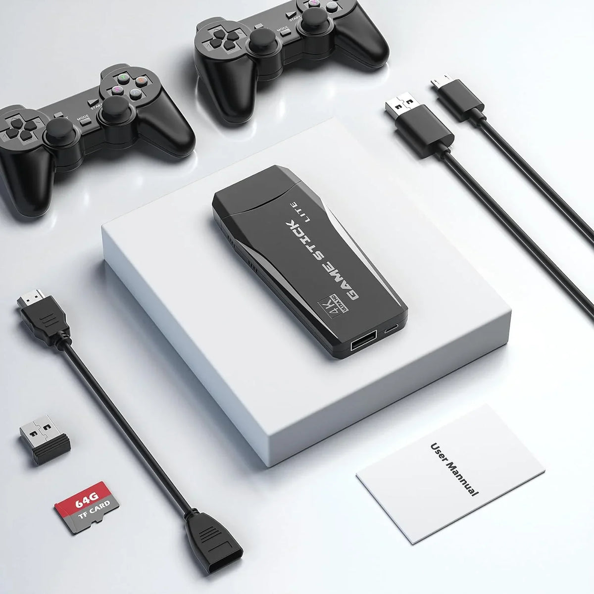 Play Preloaded S2 Game and for Wireless Console Gamepads(64G) Emulators,Plug Retro Games Games,9 Nostalgia Retro 12000+ S2 Video - TV,Emulator Stick HD Port,2 Stick Support Classic 4K
