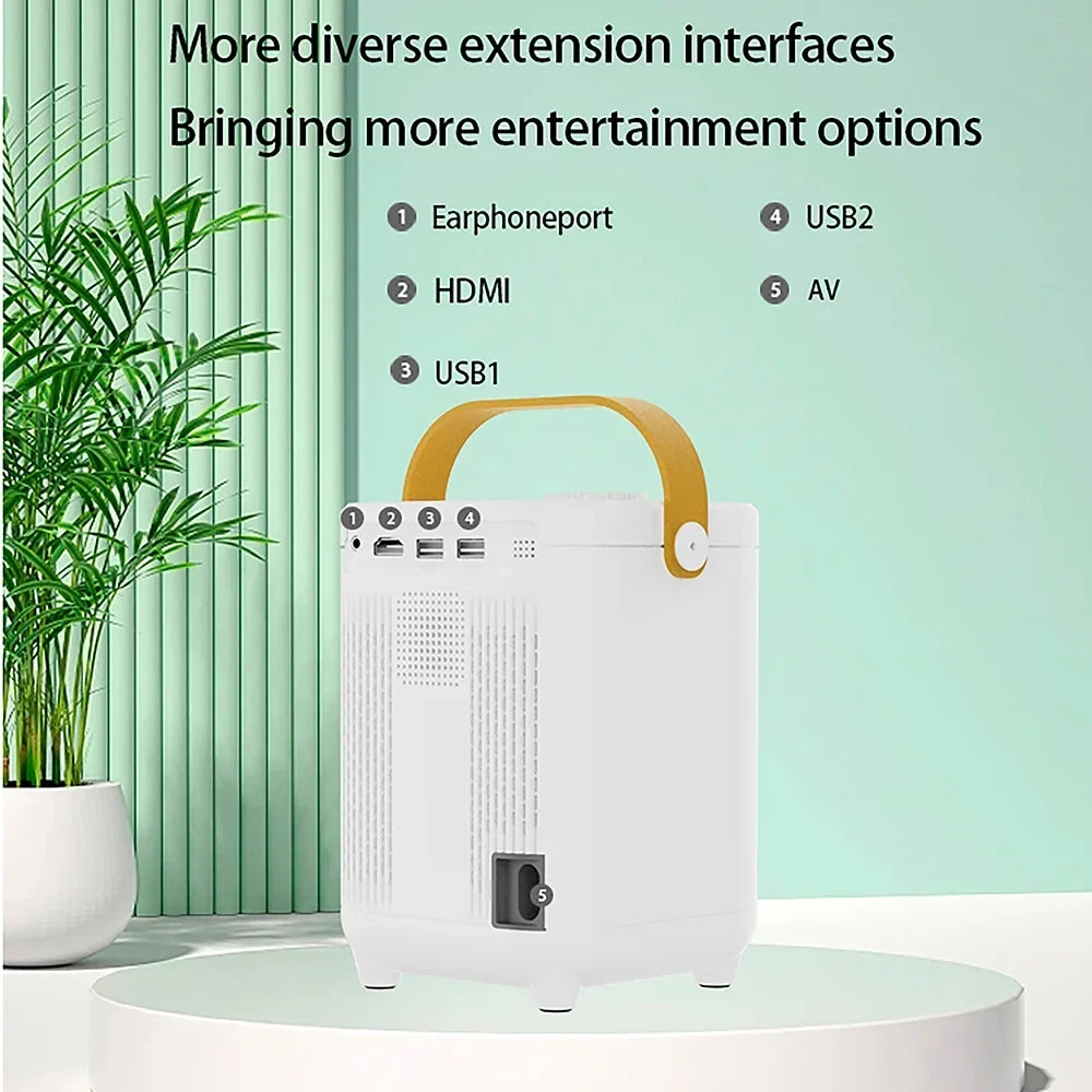 Home E350 WIFI Focus 4K Dual Android Portable Projector BT5.0 LED exterior Cinema 6.0 HD 1920*1080P Mini Auto 11.0 Projector Band