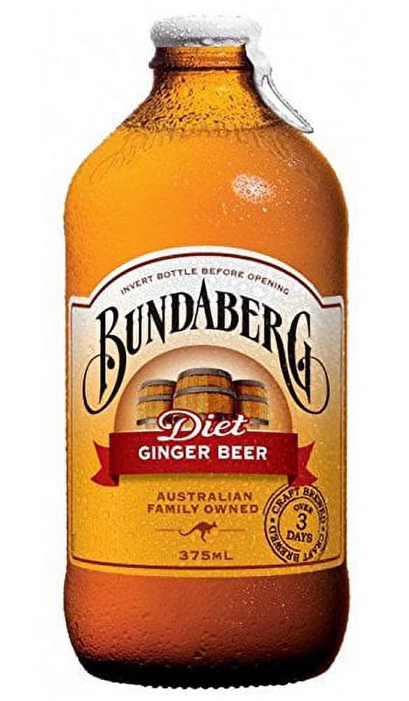 No of BEER, GINGER 4/375 Dairy - ML 6, Vegan Pack Artificial dimension Free Ingredients DIET BUNDABERG,