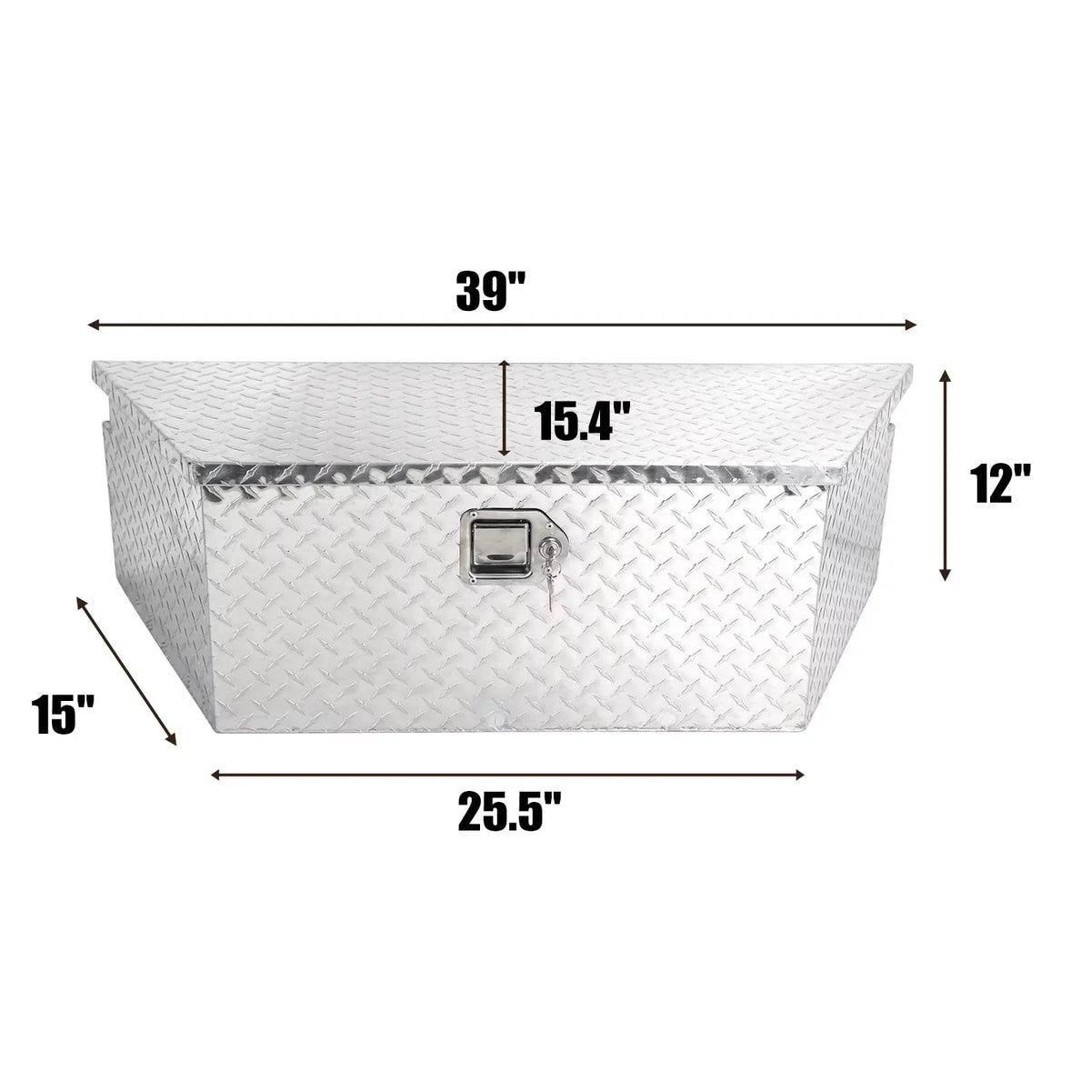 Storage on x 12 x Trailer, and for Keys Box 16.5 Your Plate with Tongue Duty Diamond Confote Inches Trailer Silver,39 Aluminum Lock Secure Heavy Tool