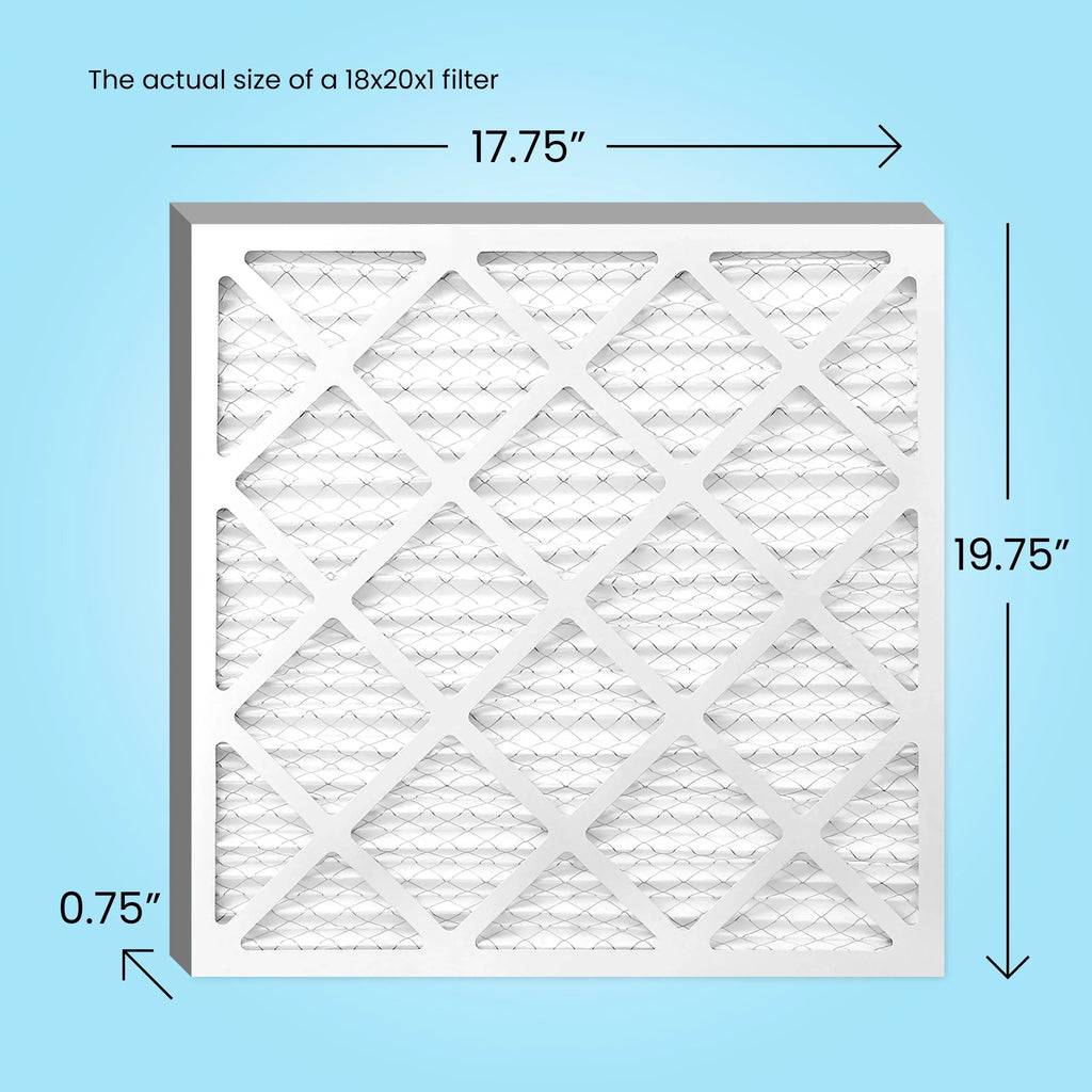 (6 Pack) MERV AC 8, Filter Mint 18x20x1 Pleated Air Filters Furnace HVAC Air,
