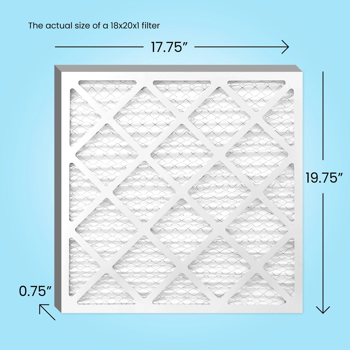 (6 Pack) MERV AC 8, Filter Mint 18x20x1 Pleated Air Filters Furnace HVAC Air,
