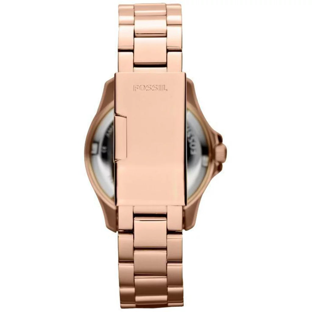 Steel Rose AM4454 Watch Women's Traveler Fossil Retro Stainless