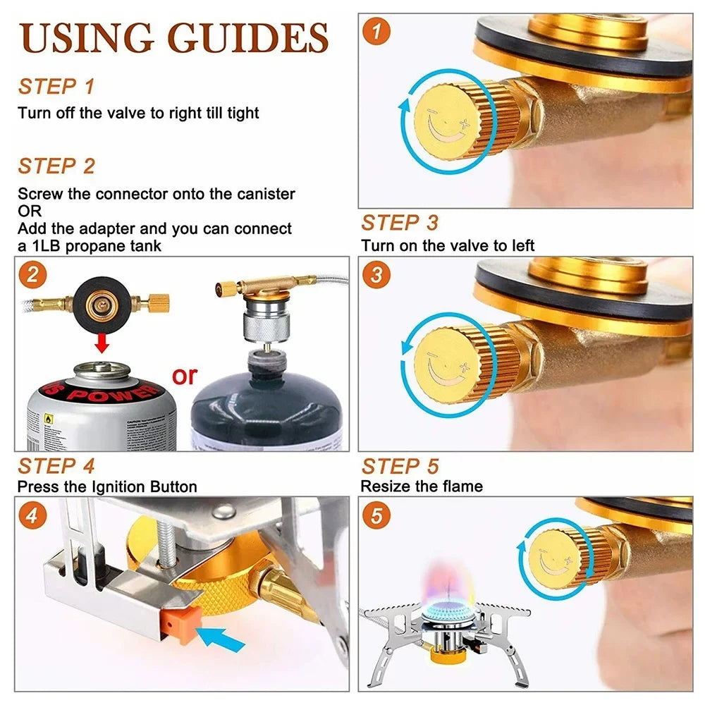 Stoves, Silver stove Lightweight Windproof exterior, Backpacking Portable for Camping