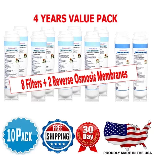 Made U.S.A. # AFC-G7-PF1200 Model with - - 10 Brand AFC liquid , in PNRQ21LBN Filters , Filters Compatible GE® ,